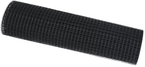 vidaXL Cerca de Alambre Soldado Recubierta de PVC Gris de 2500 x 80 cm. Es una Barrera Duradera para Jardines y Uso agrícola. Diseño Moderno con Recubrimiento Protector, delimitar ESPA