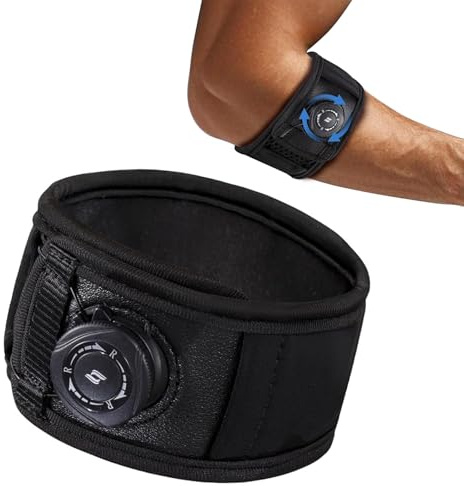 Oiieco Ellenbogenbandage Männer Damen,Einstellbare Tennisarm-Bandage,Ellbogen Bandage bei Golferarm, für Kraftsport im Gym,für Sports, Sehnenentzündung, Unterarm Schmerzen,Einheitsgröße