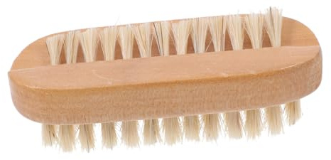 WOONEKY Cepillo De Cerdas Para Uñas Cepillo De Limpieza Hogar Madera Natural Para Manicura y Eliminación De Polvo