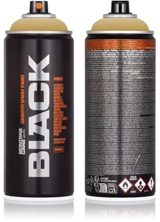 Sprühdose Montana BLACK 400 ml - Graffiti Paint - hochdeckende Mattfarben - zuverlässig - high-pressure - (8010 Sand)