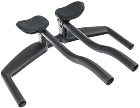 YNKJFOD Manubrio da Corsa in Fibra di Carbonio for Bici da Corsa - Barra di Supporto da Corsa da 31,8 Mm, Accessori for Bici da Cronometro da Triathlon(Glossy 440mm)