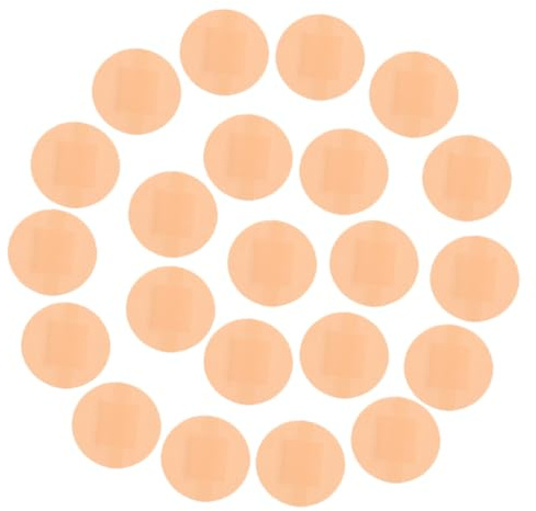 Parches Adhesivos Redondos para Heridas, 200 Piezas de Tela Beige | Protección y Curación, Uso Doméstico y Emergencia, Formato Redondo Autoadhesivo, Vendaje para Heridas