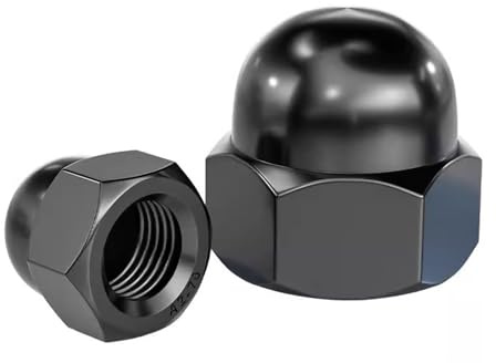 Schwarze Hutmuttern aus Edelstahl 304, M3, M4, M5, M6, M8, M10, M12, M14, M16, M18, M20, dekorative Hutmuttern, Blindmuttern(M3 20pcs)
