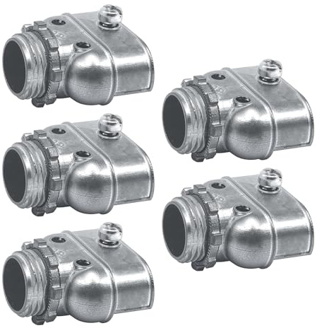 5Pcs Elettrico Die Casting Connettori Elettrici 3/8 Port Wire Box Connettore Vite Morsetto Accessori di Accoppiamento Raccordi Conduit In Acciaio Inox