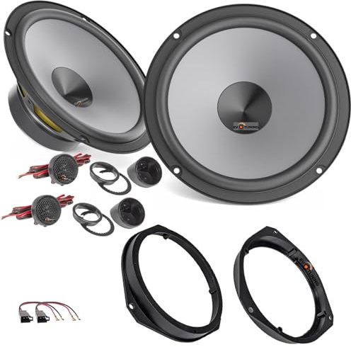 EvoTuning Kit Casse Altoparlanti per Fiat Panda III 312 dal 2012 Anteriore compatibile con Hertz K165 + 1 Coppia Anelli Adattatori 165mm + 1 Coppia connettori (No plug and play)