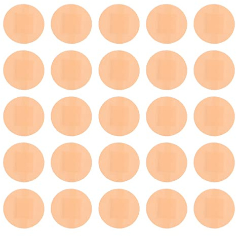 BCOATH Parches Adhesivos Circulares para Heridas, Impermeables y Transpirables, 200 Unidades, Material Pe y Algodón, Ideales para Uso de Emergencia y Cuidado de Heridas