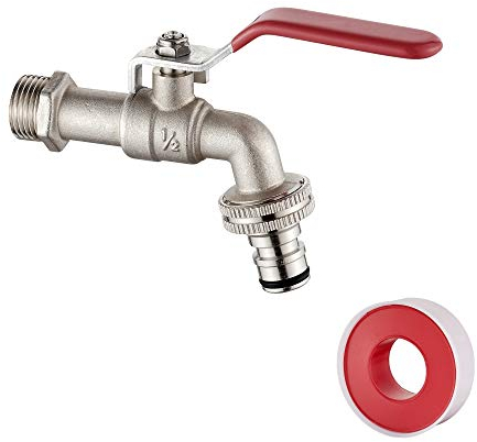 Ibergrif M22201-1 Grifo Jardín, Griferia de Exterior, Gris, G1/2