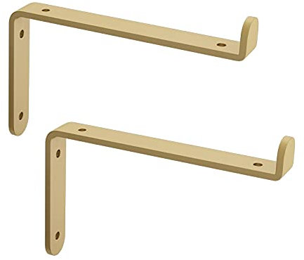 LIGUOYI 2Pcs Regal-wandhalterung, Bodenträger Regalträger, Regalkonsole Für Die Wandmontage, Platz Sparen, Fach-Bodenträger Wand-Montage, Metall Regal Unterstützung Wandkonsole
