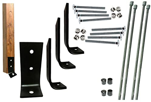 Y Anchor 4 Pack Heavy Duty Security Anchor Brackets Bolt Kit – Soft Ground Fixing