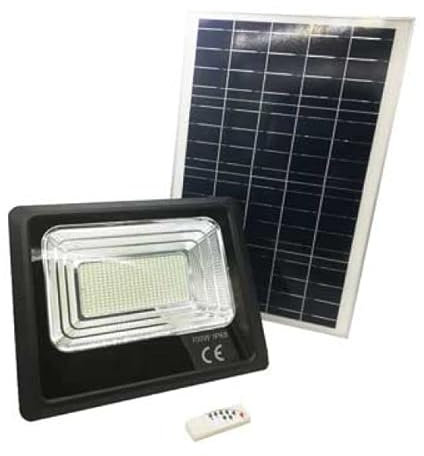 Proyector LED con panel solar 100 W - 6000 K