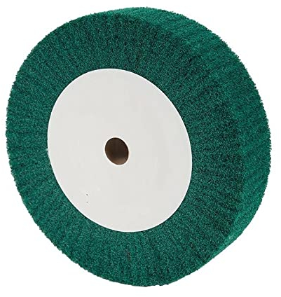 1 Stück Vlies-Scheuerschwamm 4/5/6/8/10/12 Schleifscheibe Flap Mop Polierscheibe Nylonfaserscheibe 20mm Bohrung 2 Dicke,180# 250 X 50 Mm