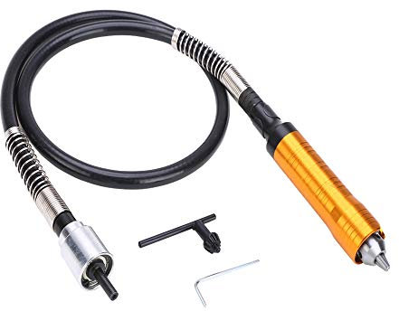Bestgle Estensione Flessibile del Trapano Smerigliatrice Rotante Strumento Flessibile Albero 0,5-6,5 mm Manico per Mandrino con Mandrino Senza Chiave