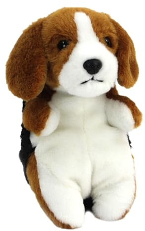 Living Nature Baby Beagle Kuscheltier Plüschtier | Flauschiger und Kuscheliger Hund | Weiches Spielzeuggeschenk für Neugeborene und Babys | Naturli Umweltfreundlich