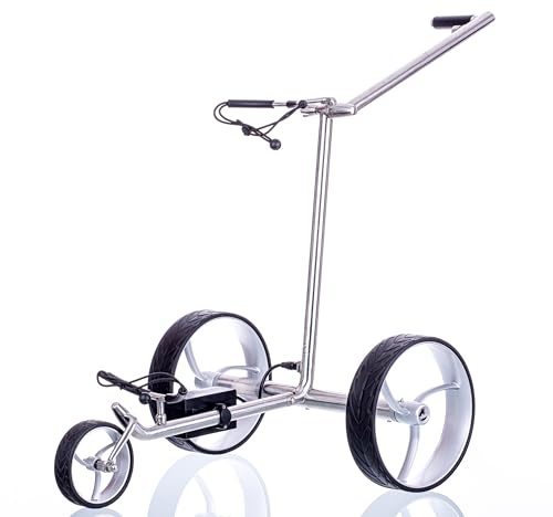 Trendgolf Elektro Golf Trolley Walker S, Edelstahl, Lithium Akku, Bergabfahrbremse, Rückwärtsgang