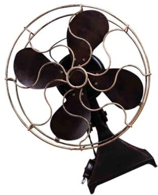 CIYODO 1pièce Ventilateur Décoratif Rétro Fer Modèle De Ventilateur De Table Vintage Pour Décoration De Chambre Et Maison Accessoire Photo Élégant Et Authentique