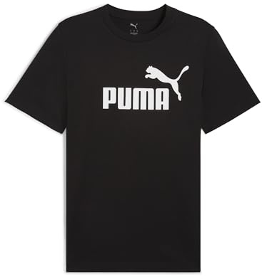 PUMA Ess No. 1 Logo Tee, Magliette Unisex - Adulto, PUMA Black, XXL
