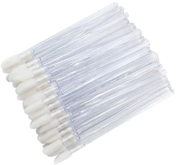 200 Stück Glitzer-Lippenpinsel, Lipgloss-Applikatoren, Lippenstift, Glanzstäbe, Lippenbalsam, Pinselapplikator, Lippenstift, Make-up-Pinsel, Lippenkonturen, Pinsel für Frauen und Mädchen, Weiß
