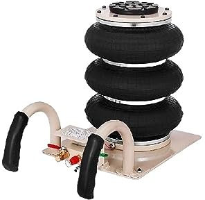 Hydraulischer Wagenheber, 2/3 Tonnen Wanheber Doppel-/Dreifachbeutel Air Jack Pneumatischer Wanheber Schnelle Hubhöhe 30/40 cm Van SUV Hebebühne Reparaturwerkzeug für Hebevorgänge mit Leichtigkeit(2 T