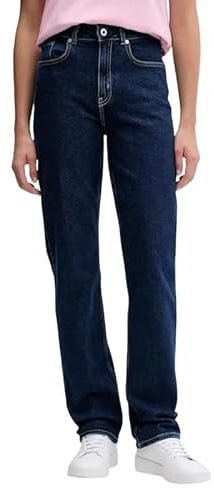Karl Lagerfeld Jeans Mujer High Rise Straight Denim Dark Blue 2532