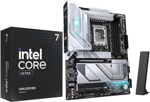 MICRO CENTER CPU Motherboard Combo - Ultra7 265K 20 cores up to 5.5 GHz Desktop Processor with GIGABYTE Z890 Gaming X WIFI7 Motherboard