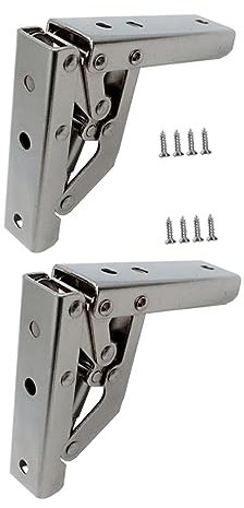 Sewroro 2 pièces Charnières à Degrés Pliantes pour Portes de Placard de Quincaillerie pour Meubles avec Vis Installation Facile et Ajustabilité Supérieure