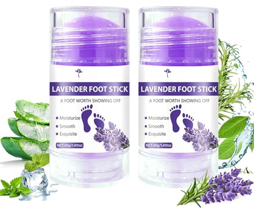 Crema per i piedi al tallone screpolato alla lavanda, balsamo idratante per piedi per pelle ruvida, spessa, secca e screpolata, ripara i talloni secchi e ruvidi veloci, idratante intensivo, favorisce