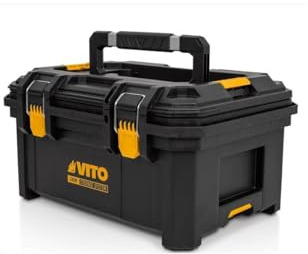 VITO - Boîte à Outils Modulaire Dim 41 x 57 x 30 cm Charge 45Kg Mallette portable 39Litres