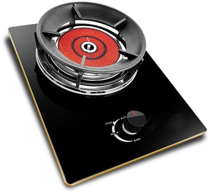 Cuisinière À Gaz, Domestique Un Seul Brûleur De 4,2 KW, Double Usage Bureau/encastrable, For Stands Restauration Et Restaurants Familiaux(NG)
