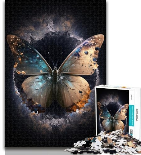 Puzzles pour Adolescents 1000 pièces Art Dream Butterfly 1000 pièces pour Adolescents, Staycation Kill Time avec des pièces entièrement emboîtables de Formes aléatoires 50x75cm