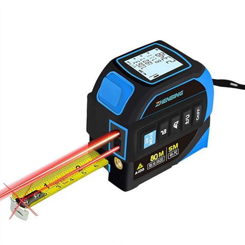 The Almighty Tape Measure Ruler, 2026 New 4-In-1 Rangefinder, Digital Measuring Tape With Led Display, ±2mm High Accuracy, 40/60/80/100m Measure, Effortless Operation (Blue 40m)