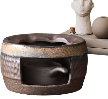 -Brenner | Vintage-Keramik, hitzebeständig, ohne Kabel, Kerzenbrenner und Duftdiffusor, für Zuhause, Wohnzimmer, Garten, Entspannung, Meditation, Weihnachten, Geburtstag