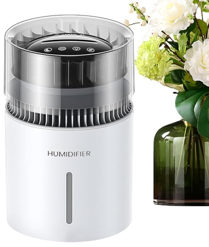 Humidificadores para habitaciones, purificador de aire con iones negativos para el hogar, humidificador evaporativo de oficina, 5 L, con cien niveles, para casa, habitación de bebé, oficina, viaje
