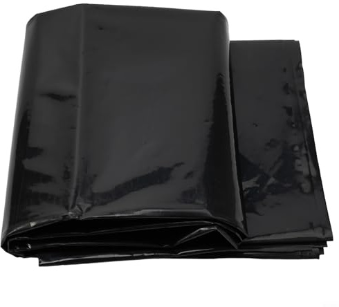 HDPE-Teichfolie für Fischbecken und Gärten, 200 x 400 cm, schwarze, wasserdichte Membran, 0,12 mm dicke Teich-Lösung