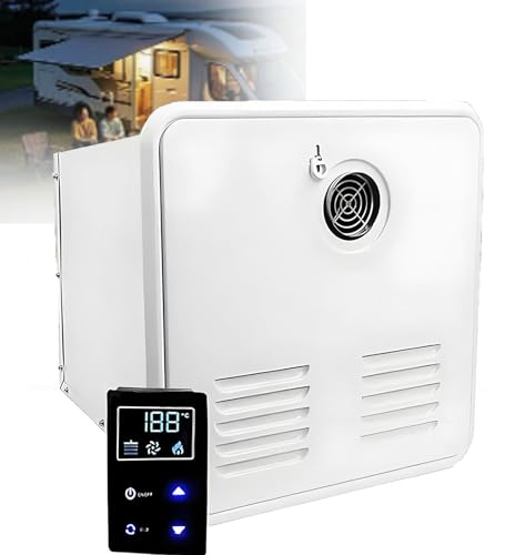 ZHIXUMM 55,000 BtuInstantaneous Water Heater for Motorhomes, DC 12V Electric Water Heater nstant Shower Water Heater Camper, 3.9 GPM, Compatible with All Recreational Vehicles and Motorhomes White