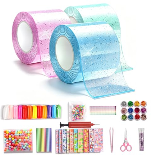 Stressball-Herstellungsset, Nano-Tape-Blasen-DIY-Set | DIY-Kit, Multi-Style-Play-Nano-Tape-Bubble-Kit, familienfreundlich, ideal für Bastelliebhaber