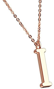 beyoutifulthings Halskette Anhänger ALPHABET INITIALEN Kette Damen-Halskette Schmuck Collier Edelstahl Silber Roségold