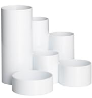 MAUL organisateur de bureau MAULtubo Ø15x12,5cm | Pot a crayon avec 6 compartiments de diamètres | Organisateur pour bureau, cuisine, l'atelier et pour des articles cosmétiques | Blanc