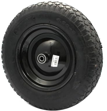 BSD Roue Pneumatique de Brouette, 2PR Pneu - 380mm 4.00-8 - 12mm Trou - Roue de Remplacemet pour Brouette, Chariot de Transport, Chariot de Jardin
