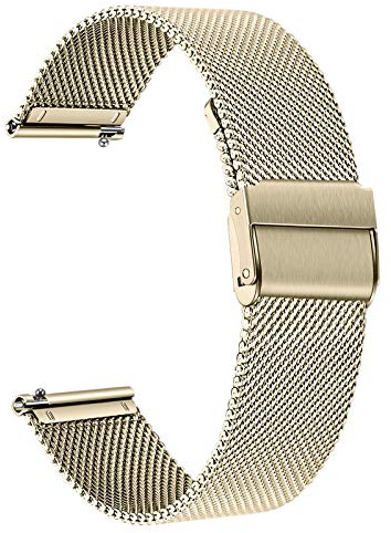 TRUMiRR Kompatibel mit Huawei Watch GT 5 Pro 42mm/GT 3 42mm/Honor MagicWatch 2 42 mm/GT 3 Pro 43mm Armband, 20mm Mesh Gewebte Edelstahl Uhrenarmband Armband Ersatzband