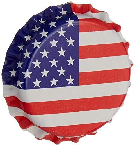 North Mountain Supply CC-AF-500 Beer Bottle Crown Caps - American Flag - Oxygen Barrier - 500 Count