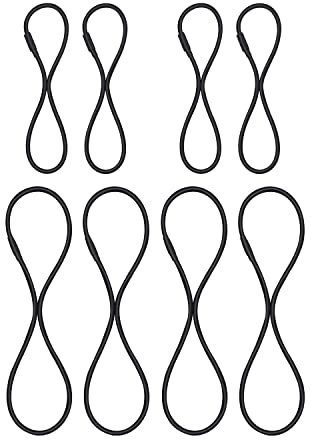 ZYAMY 8 x schwarze Universal-Gummiband-Ersatz-Mikrofon-Stoßdämpfer-Halterung