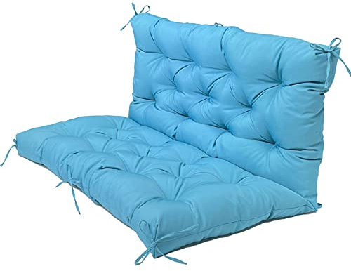 Polsterauflage Auflage für Gartenbank, Bankkissen Sitzauflage für Gartenbank & Hollywoodschaukel, Polsterauflage für & Hollywoodschaukel, Gartenschaukelkissen,Bankauflage ( Color : Blau , Size : 47.2*