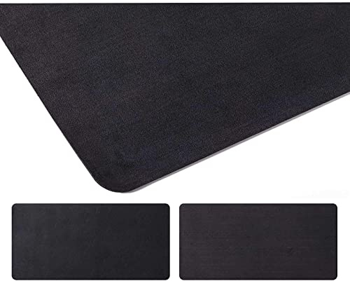 moaupr Mauspad, Schreibtisch Mat Doppelseitig Große Mausmatte PU Multifunktionale Tischmatte Wasserdicht Schreibtischauflagen Für Büro, Studententisch Schwarz+Sschwarz 70x130cm/27.56x51.18in