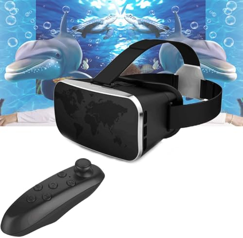 Gafas 3D inteligentes VR, gafas 3D inteligentes VR mejoradas, realidad virtual, protección ocular con luz azul HD, gafas VR, compatibles con sistemas Android iOS, se pueden usar, compatibles con la mi