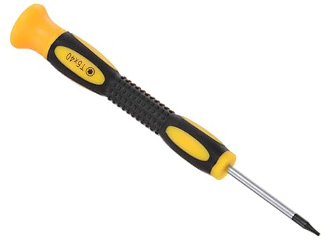 CoCud Tournevis Torx Miniature, Longueur de 135mm, Embout en Étoile en Acier T5 avec Couvercle Pivotant et Poignée Antidérapante - (Applications : pour Lunettes, Montres, Ordinateur)