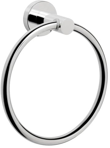 Toallero, Accesorios de baño, toallero montado en la Pared, toallero Redondo Simple de Acero Inoxidable, para baño y Cocina (Cromo)