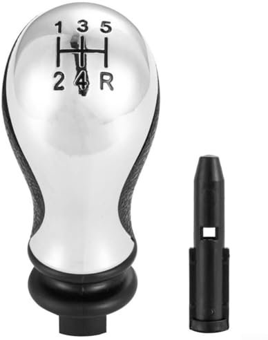 FACULX Pommeau de levier de vitesse 5 vitesses argenté mat pour C5 2001-2008, Xsara Picasso 1999-2008, Xsara Picasso 1999-2010, C5 2001-2008