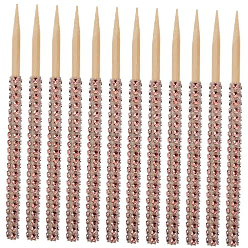 TOGEVAL 32 Pcs Decorative Apple Sticks for Cake Candy Sticks Christmas Party Supplies Multi-Function