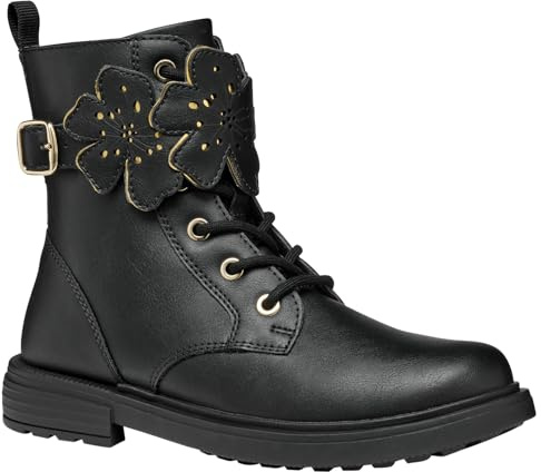 Geox J Eclair Girl Bottines à la Cheville, Noir, 27 EU