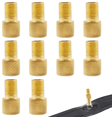 10 Stück Luftpumpe Adapter Fahrradventil Adapter Französisches Ventil Adapter,Ventiladapter Fahrrad Ventile,Autoventil Adapter,Ventilkappen Fahrrad Ventile Adapter Französisches Ventil auf Auto